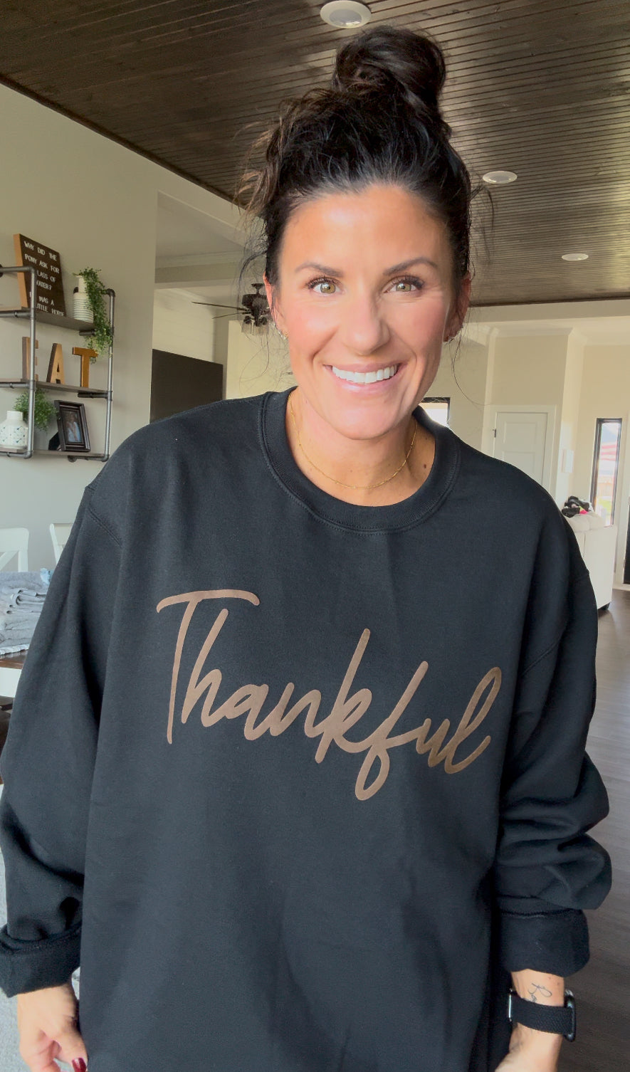 Thankful PUFF Crew Sweatshirt