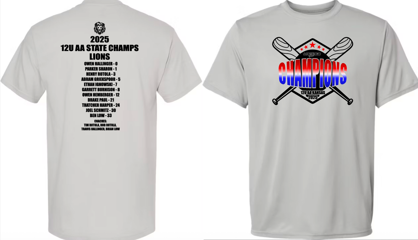 LIONS State Championship Shirt- ADULT