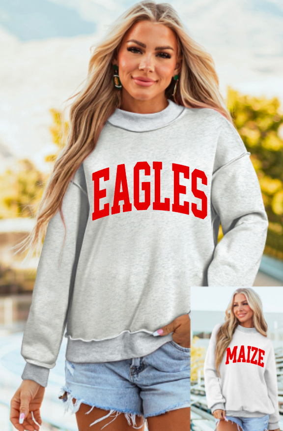 PRE-ORDER Mock Crew Sweatshirt Reversible