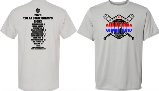 LIONS State Championship Shirt- ADULT
