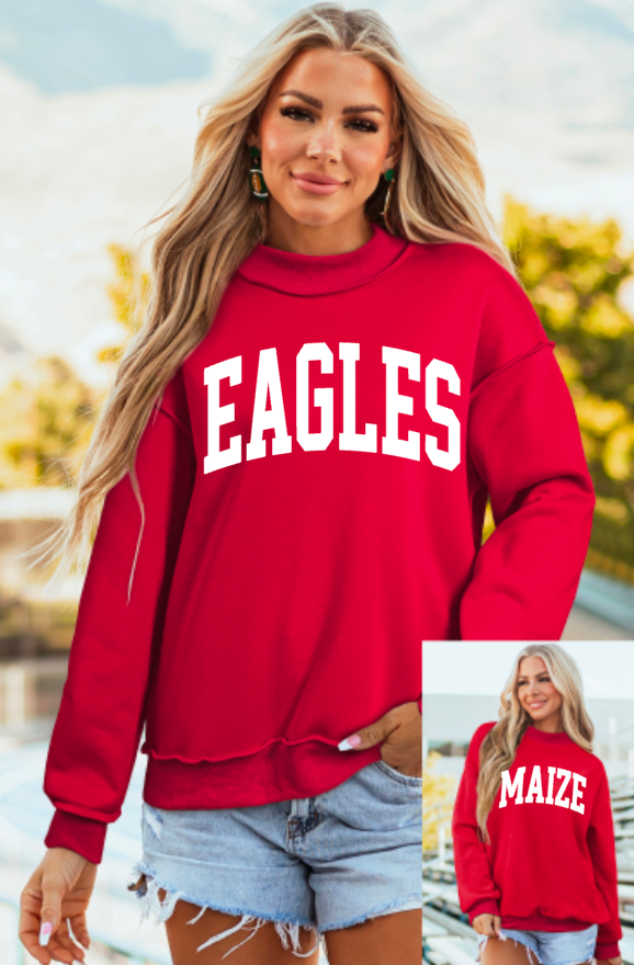 PRE-ORDER Mock Crew Sweatshirt Reversible