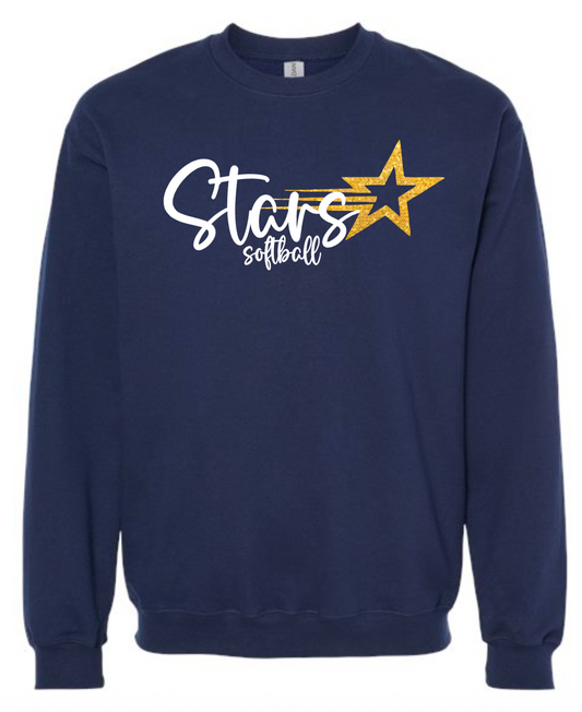 Stars Softball Glitter Star