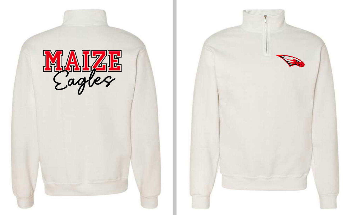 Maize Eagles 1/4 zip - ADULT